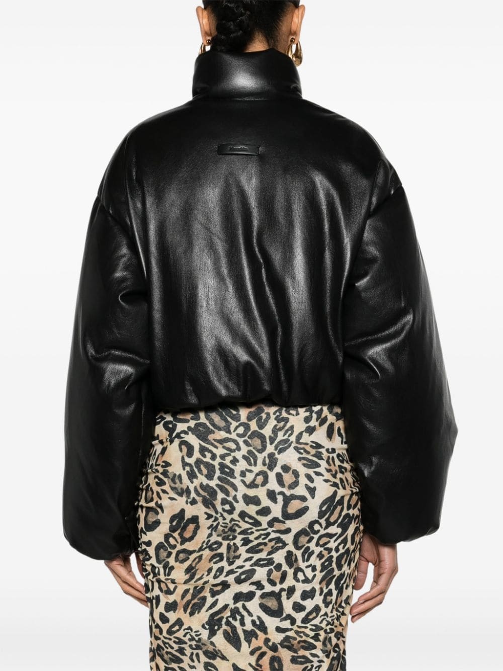 cropped puffer jacket - 4