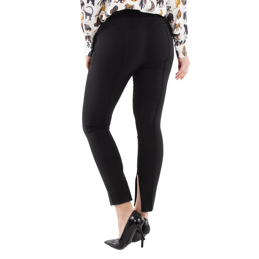 Burberry Ladies Black Skinny Stretch Wool Trouser - 6
