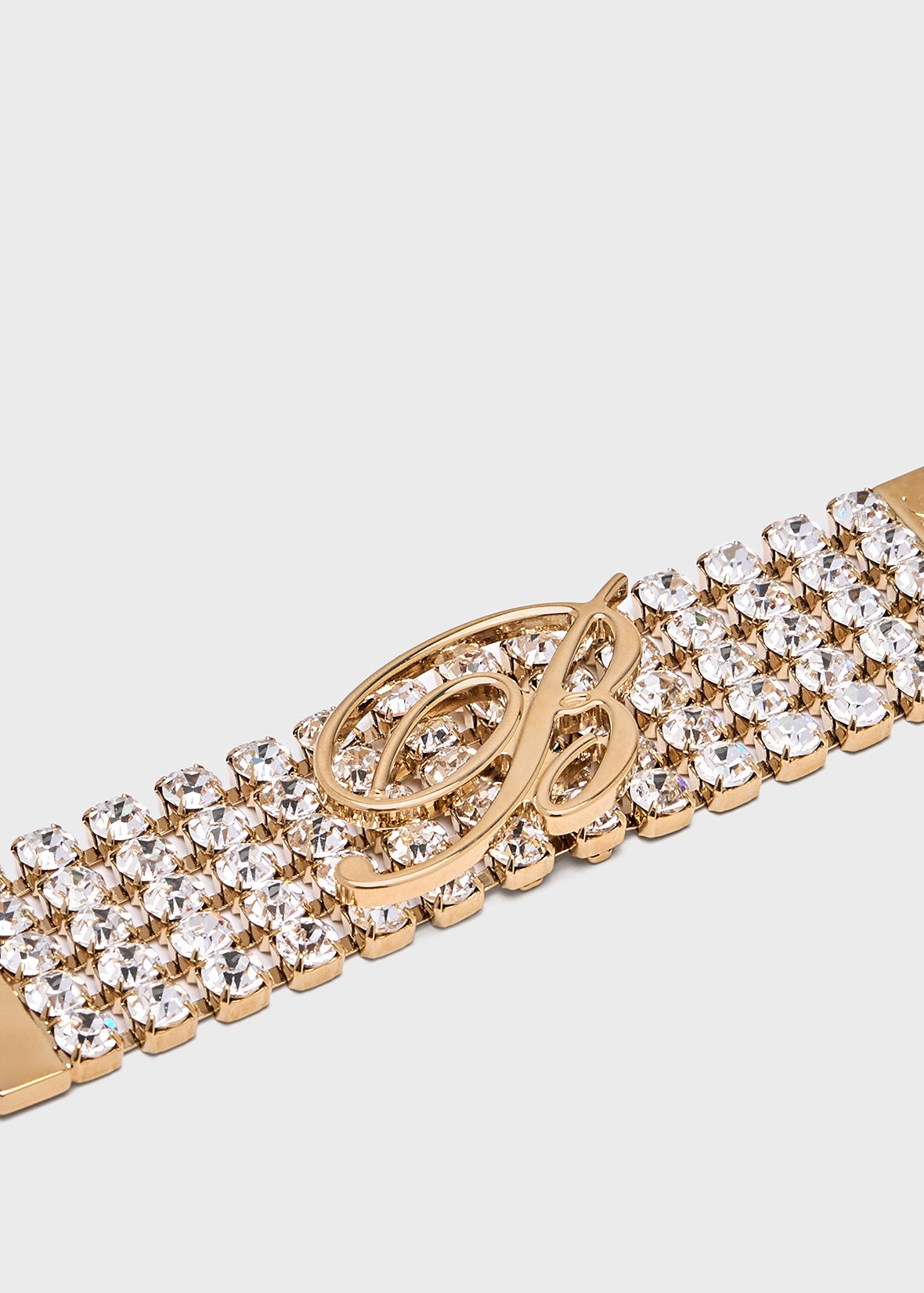 ブレスレット Blumarine FW25 Blumarine Bijoux (A522W350A A8359) Rhinestone Choker With Bow And B Monogram | Blumarine