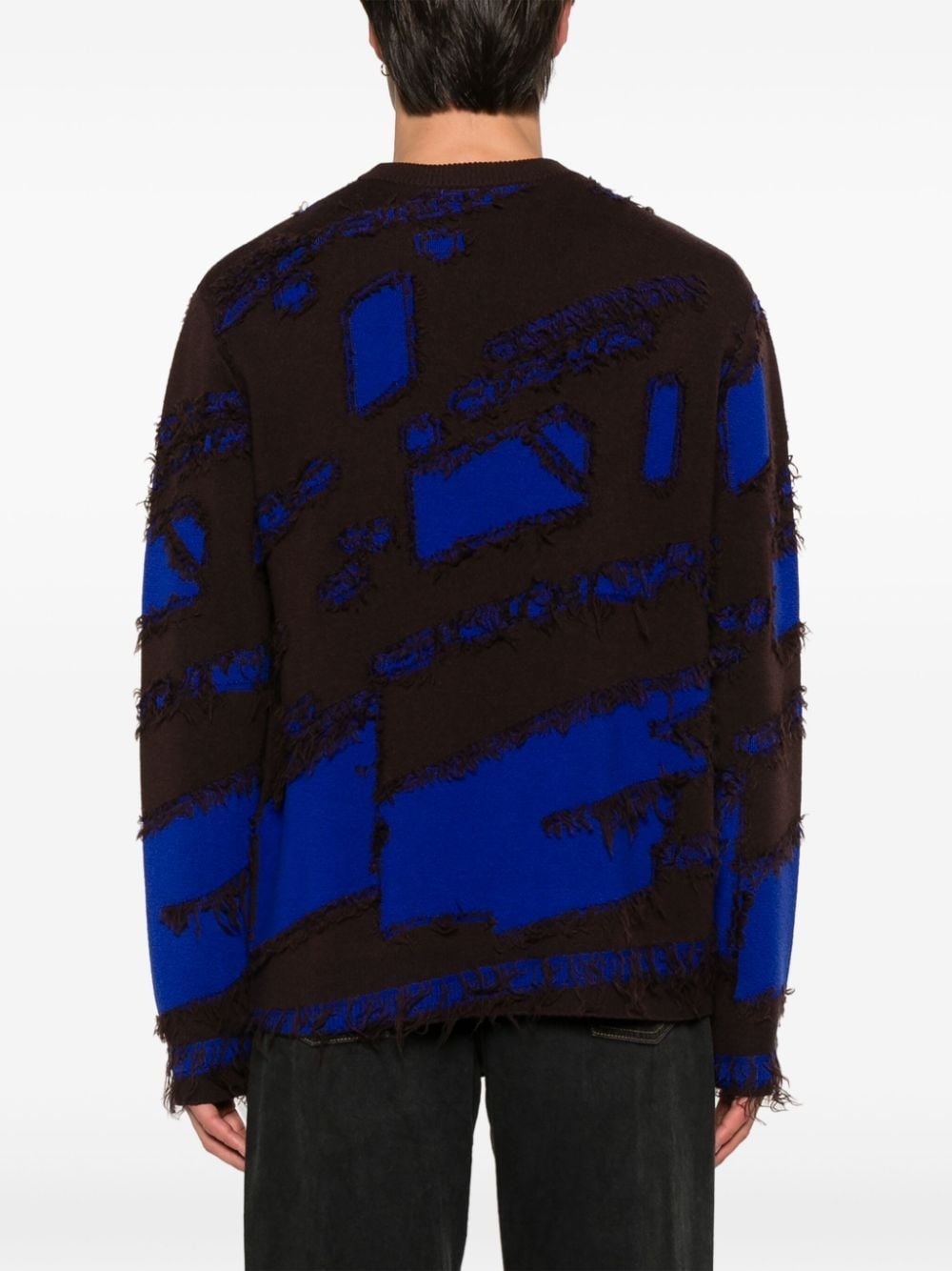 frontage-knit crew neck sweater - 4