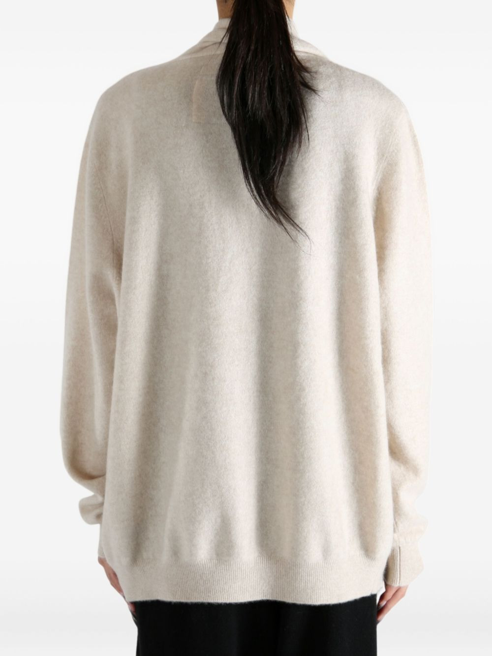 Hamza shawl-collar cardigan - 4