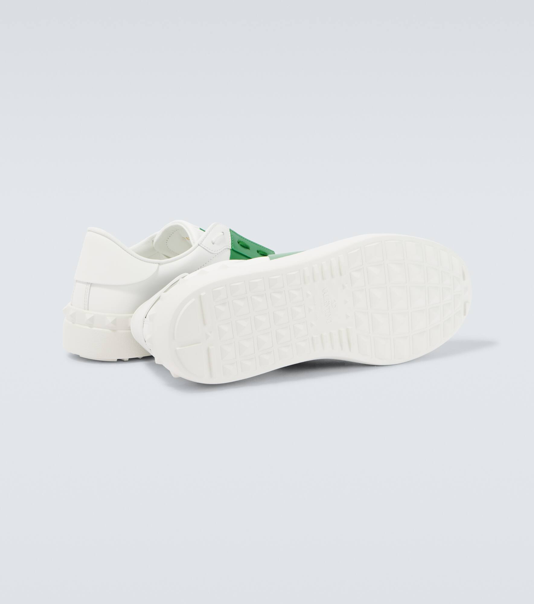 Rockstud leather sneakers - 7