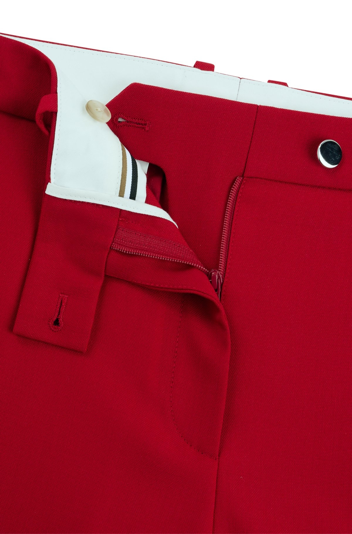REGULAR-FIT TROUSERS IN VIRGIN-WOOL TWILL - 6