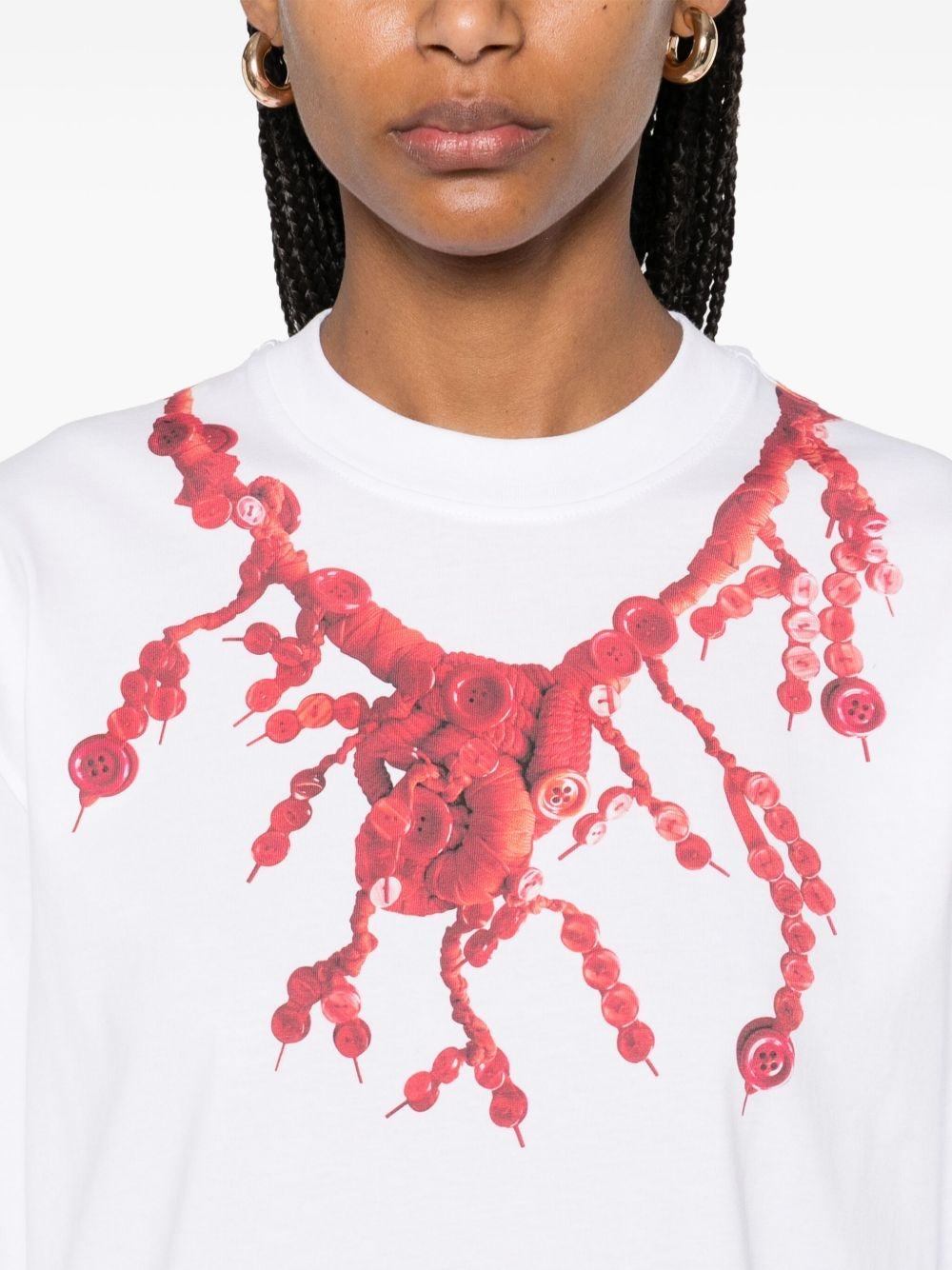 x Judy Blame necklace-print T-shirt - 5