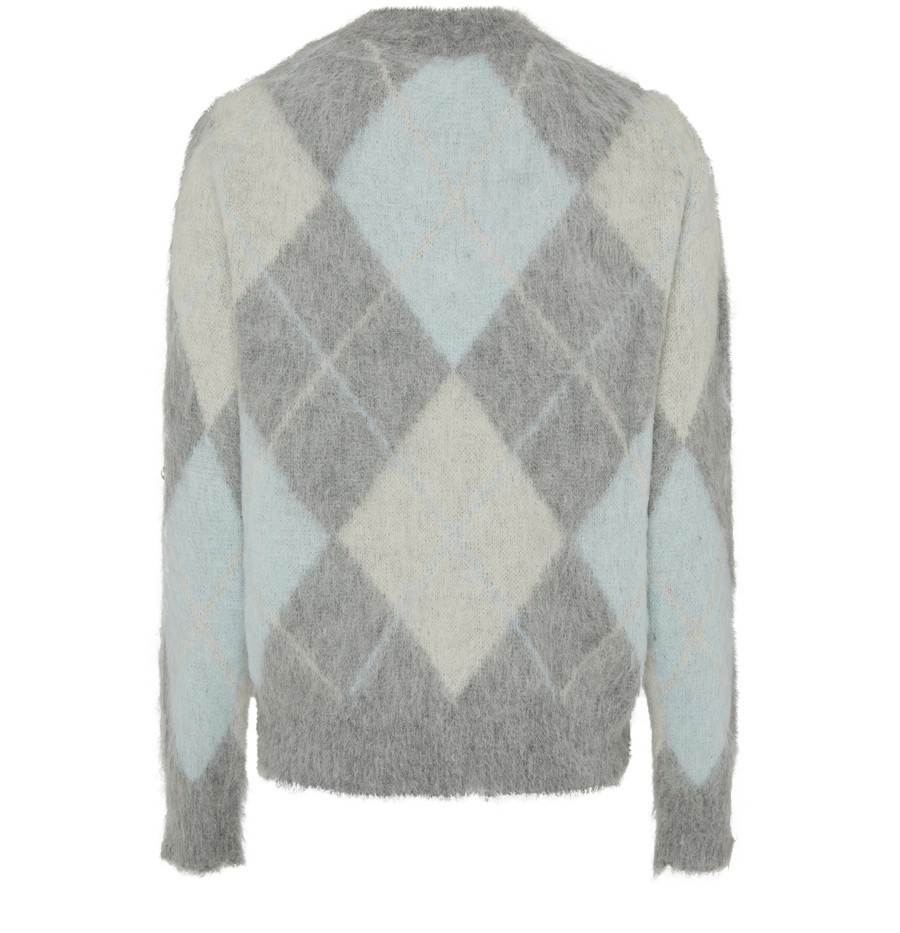 Argyle brushed sweater - 3