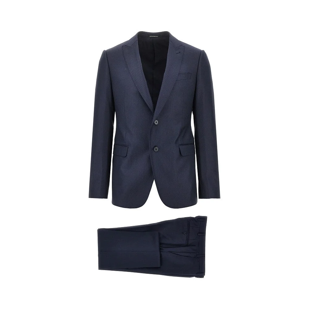 JACQUARD WOOL M LINE SUIT - 1