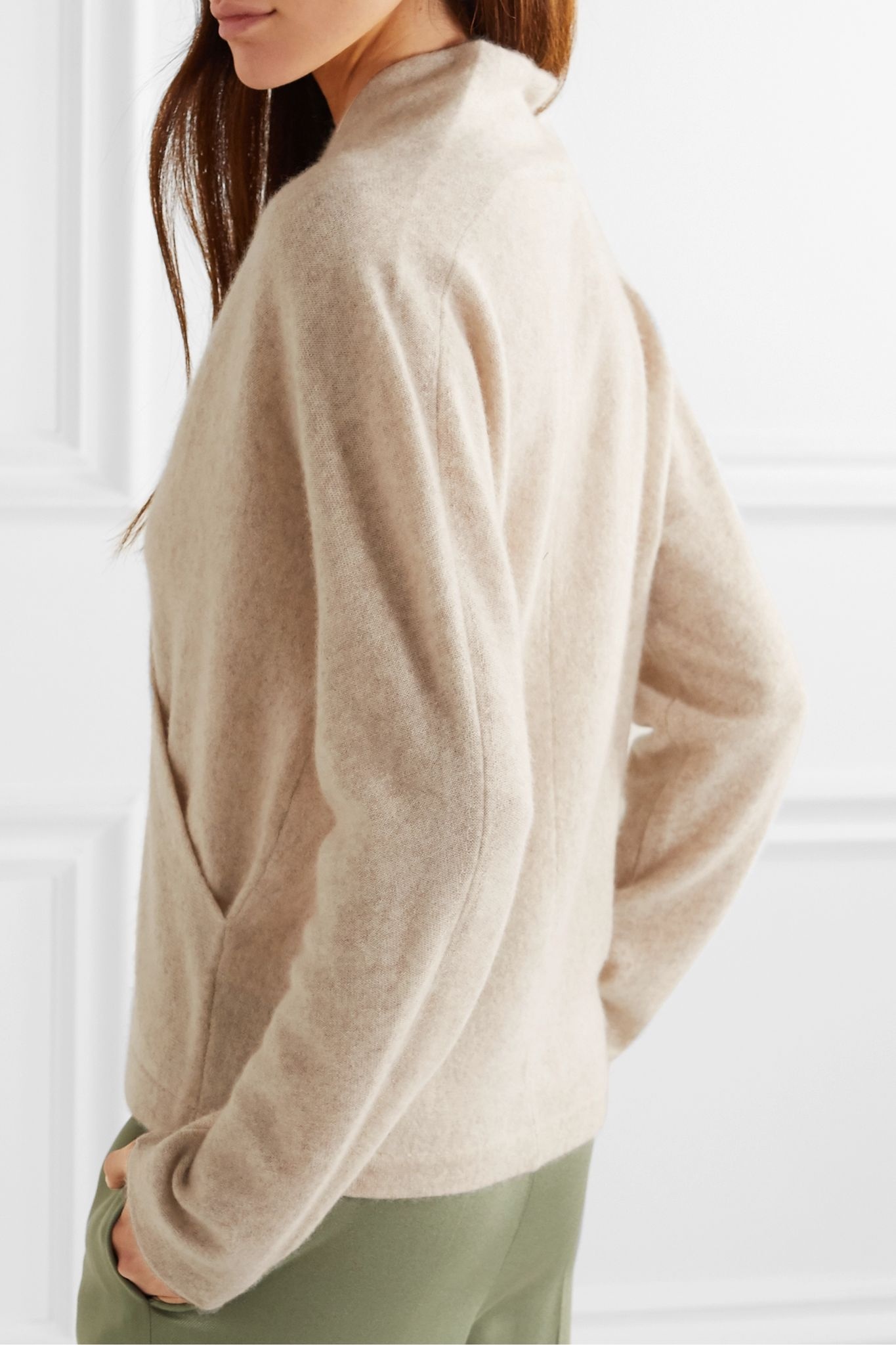 Wrap-effect cashmere sweater - 4