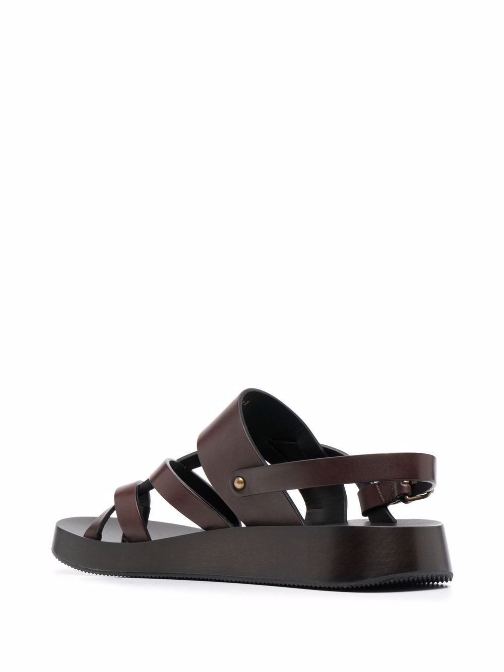 crossover-strap flat sandals - 3