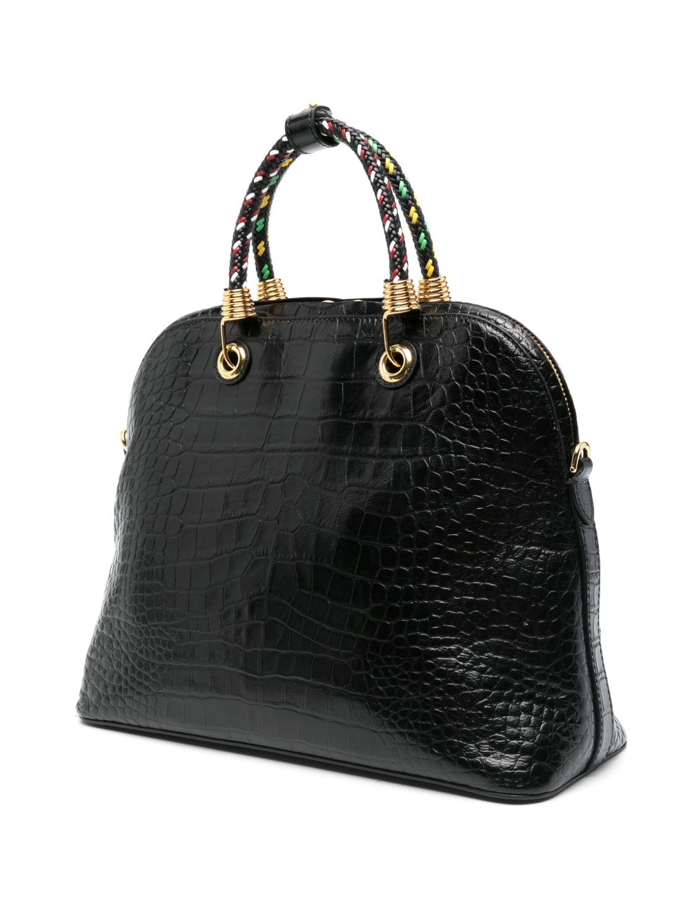 crocodile-effect tote bag - 3