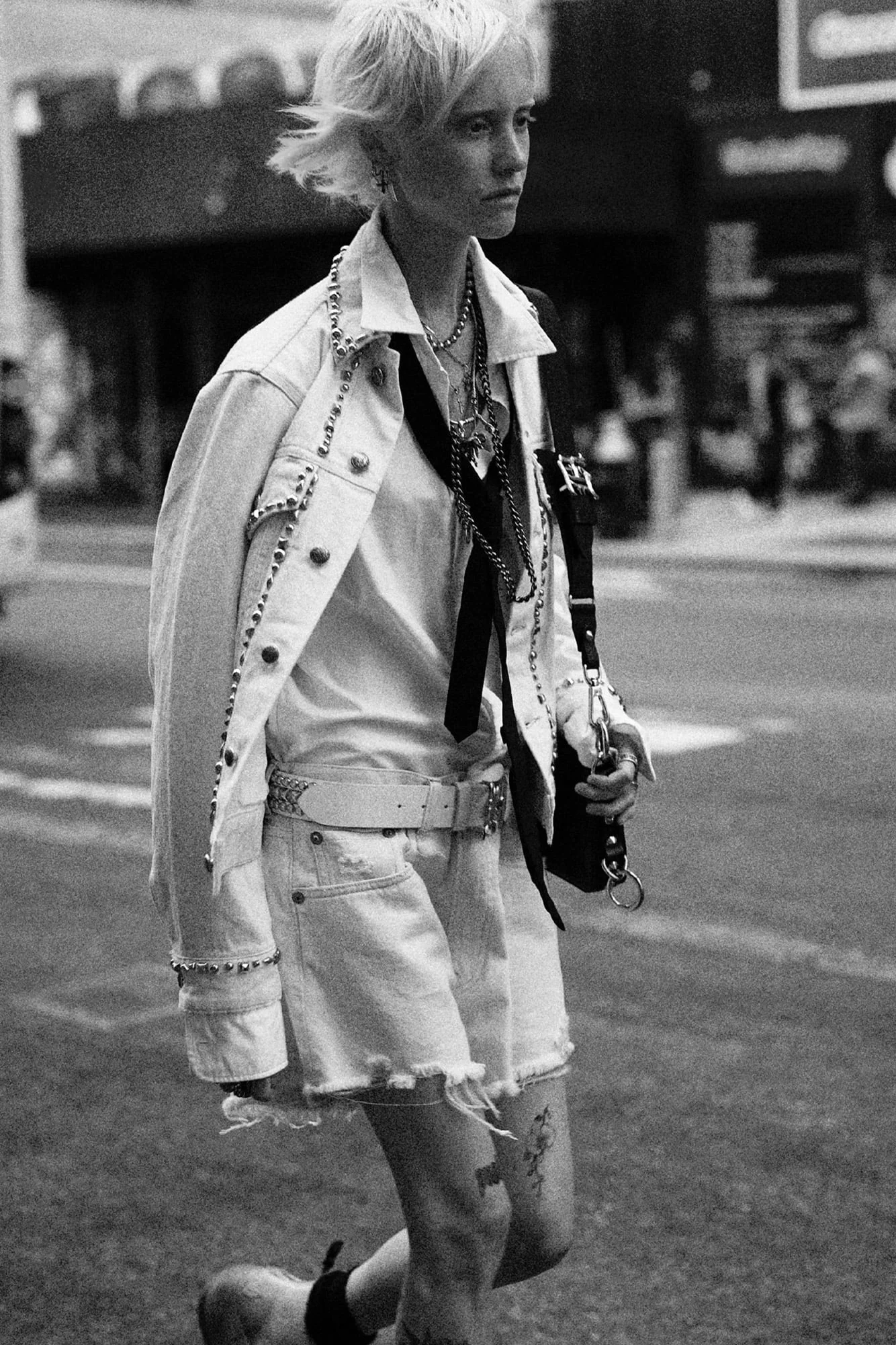 SHRUNKEN STUDDED TRUCKER JACKET - 1