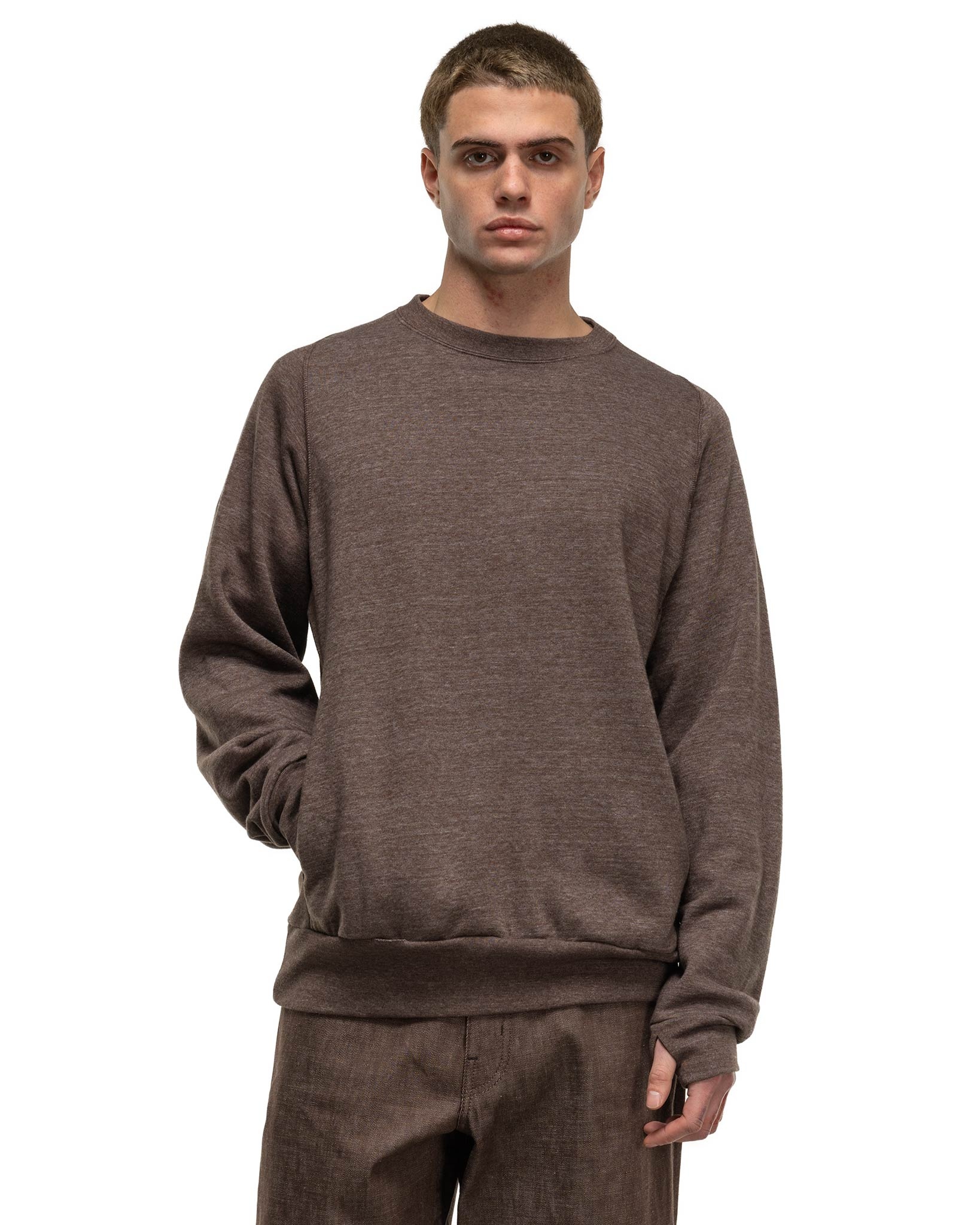 Dweller Crew Pullover C/P/R Sweat Brown - 4