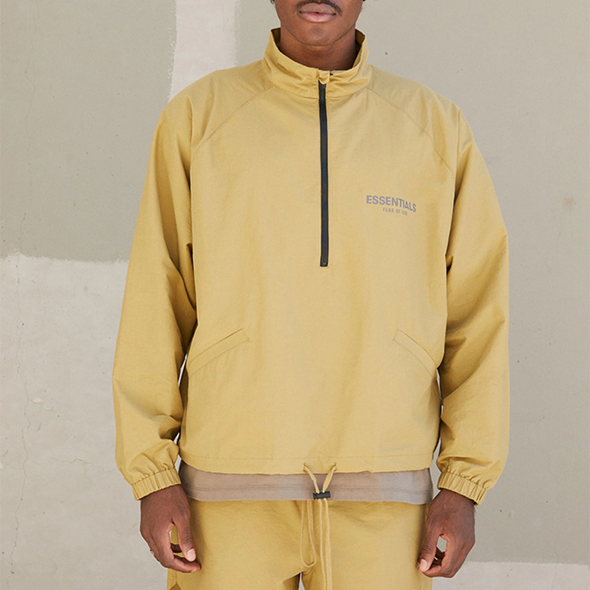Fear of God Essentials FW21 Half Zip Track Jacket Amber FOG-FW21-018 - 4