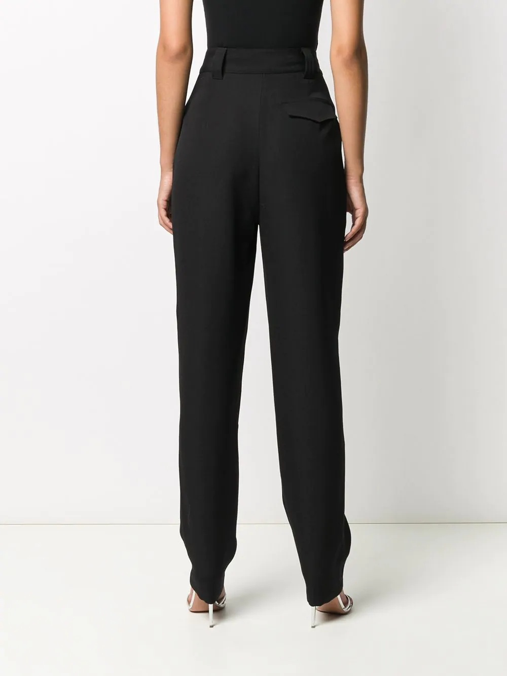 high-waisted tapered trousers - 4