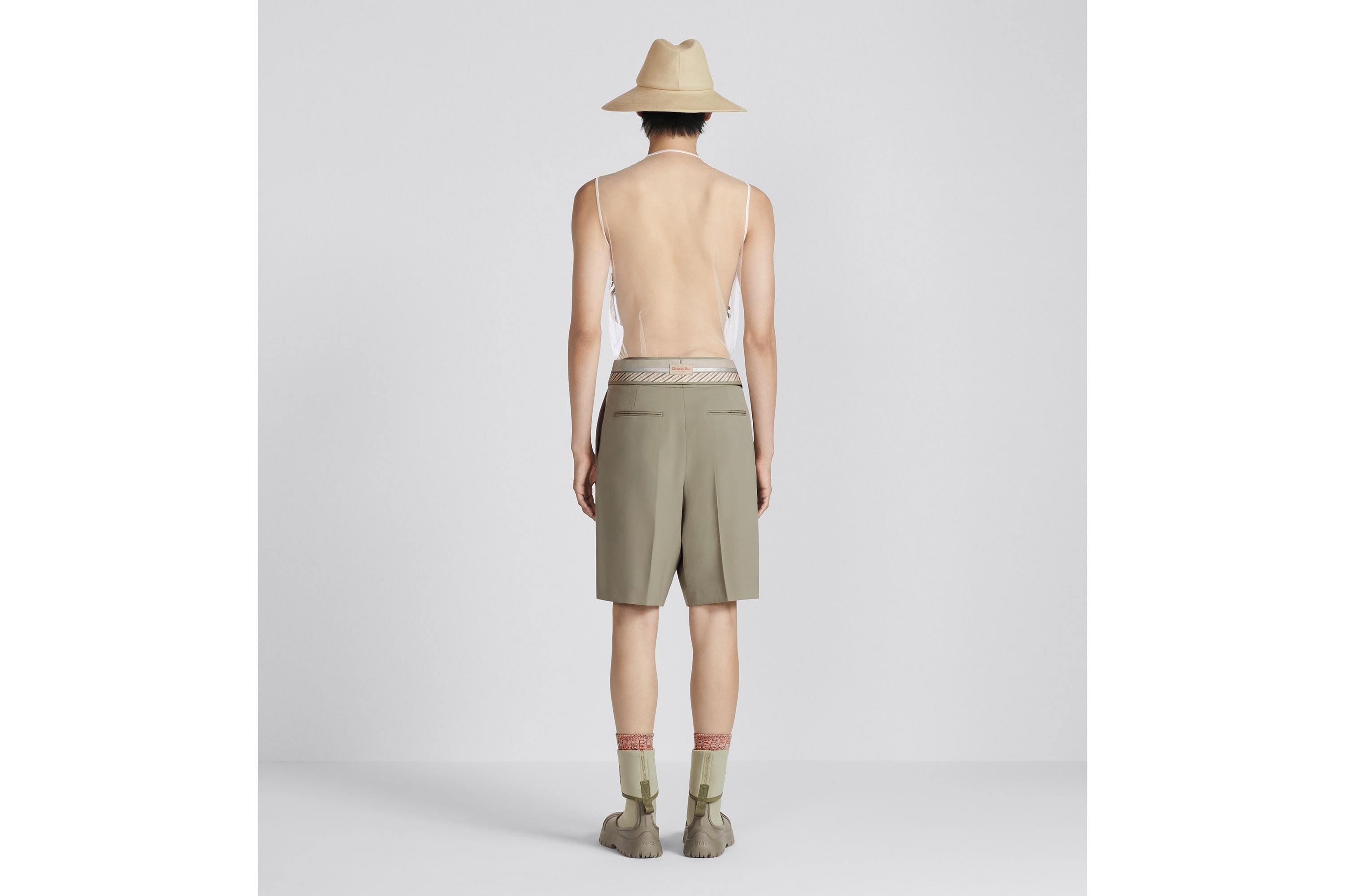 Bermuda Shorts with Turned-Down Waistband - 6
