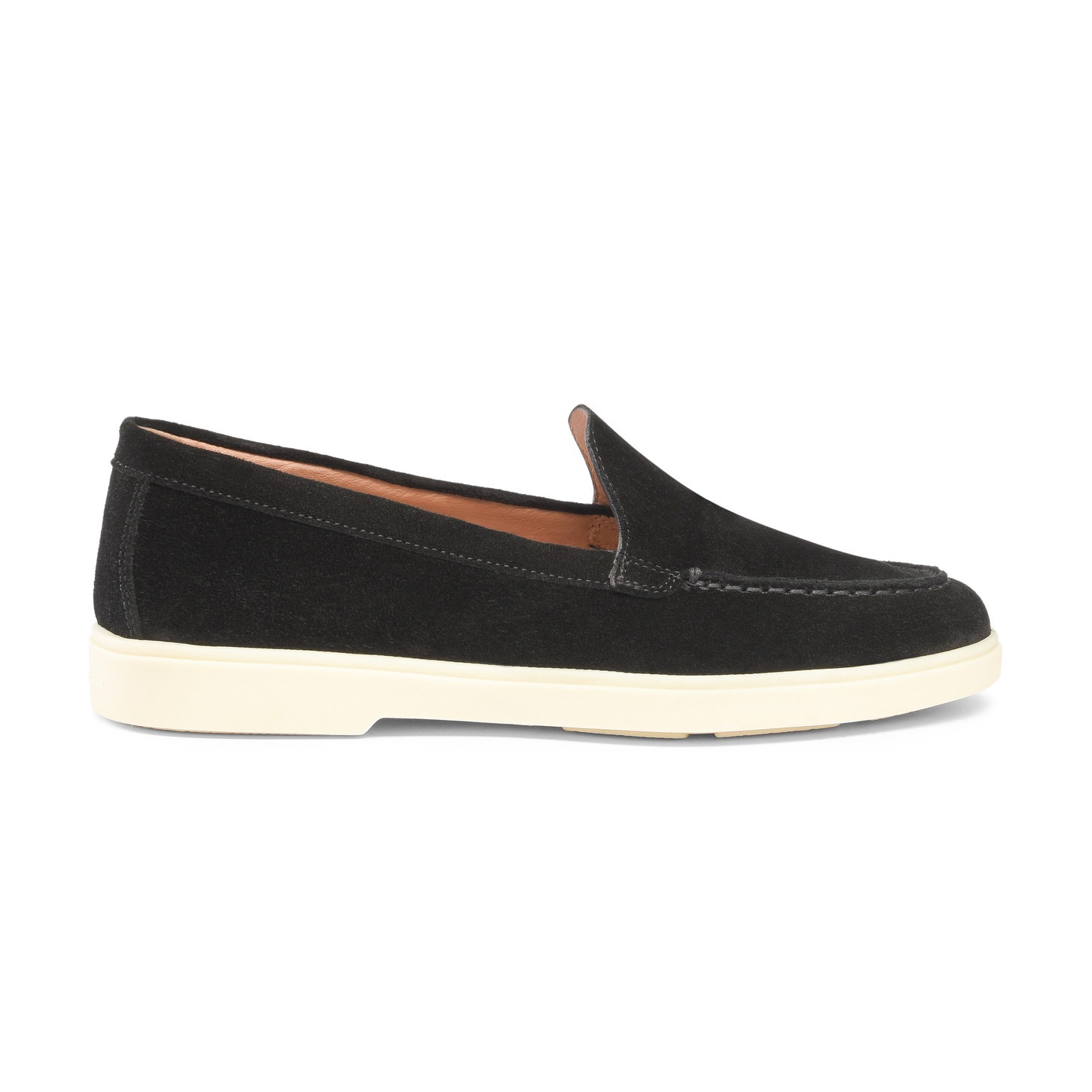 Women's black suede loafer - 1