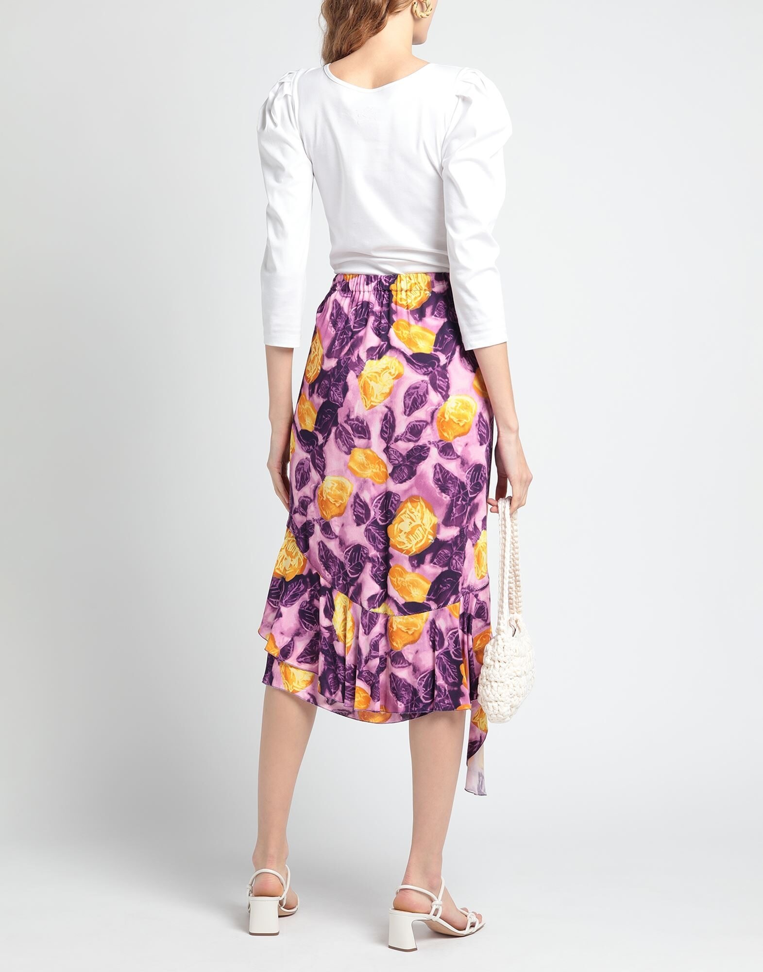 Purple Women's Midi Skirt - 3