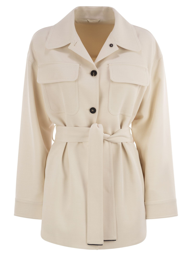 Brunello Cucinelli Women Viscose And Wool Safari Jacket - 1