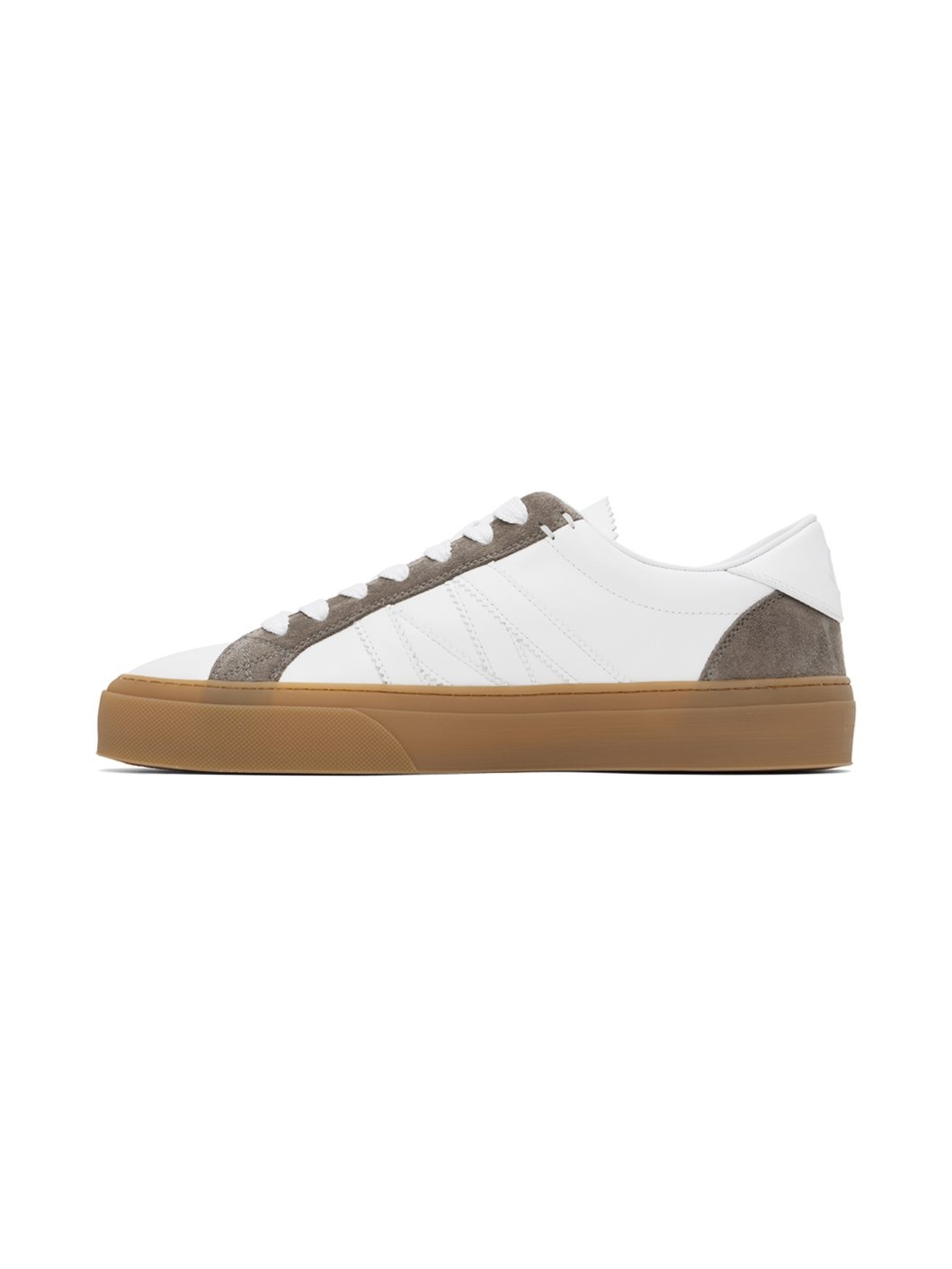 White & Brown Monaco 2 Sneakers - 3