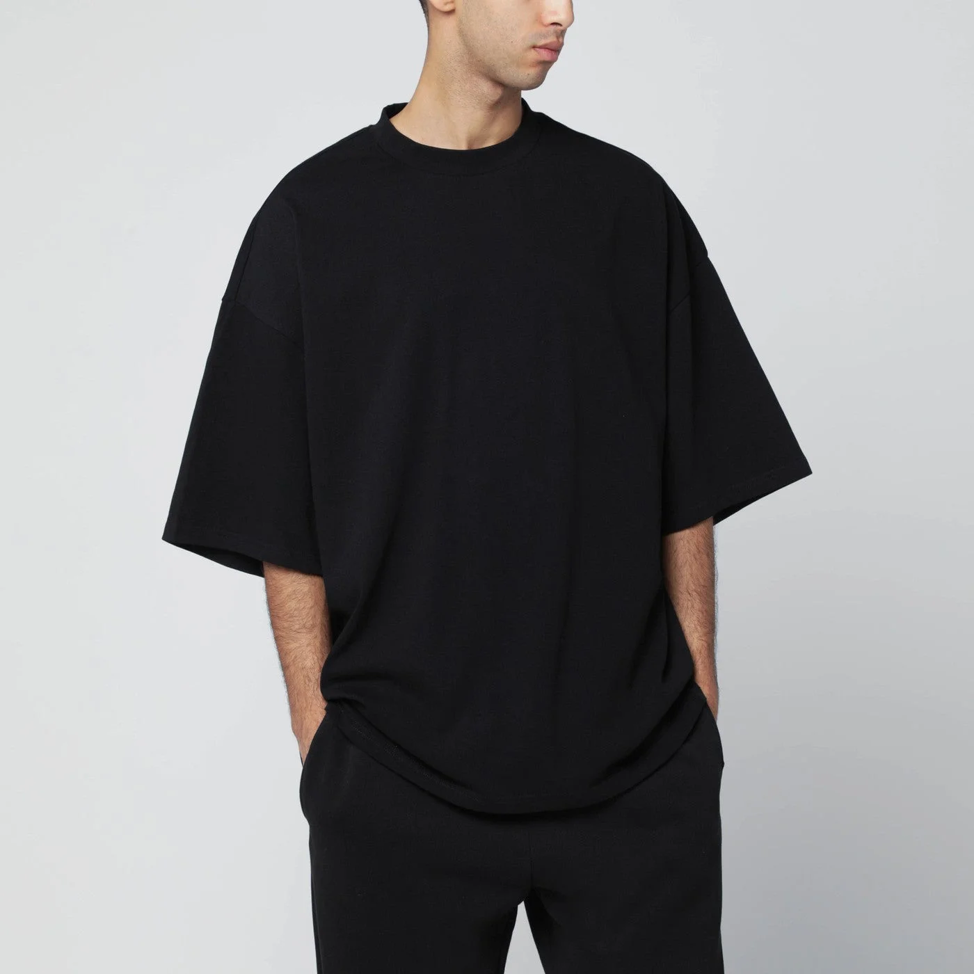 Entire Studios Black Boxy T-Shirt Men - 1