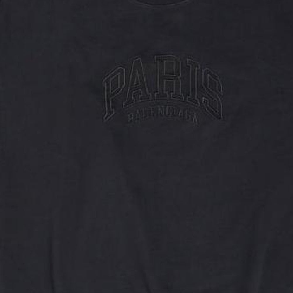 Balenciaga Cities Paris Embroidered Logo Sweatshirt 'Black' 697869TLVL81000 - 6