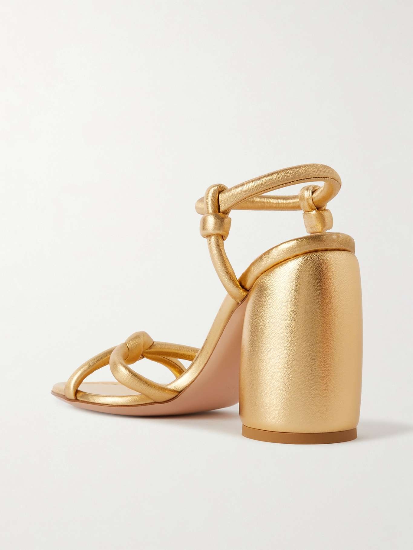 95 metallic leather sandals - 3