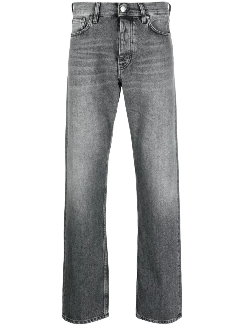 stonewashed cotton jeans - 1