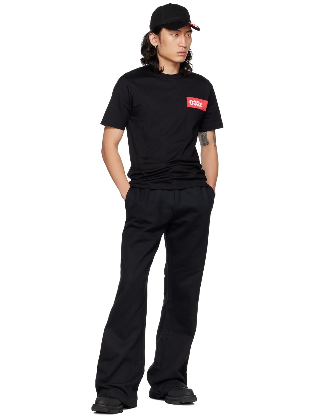 Black Flared Lounge Pants - 4