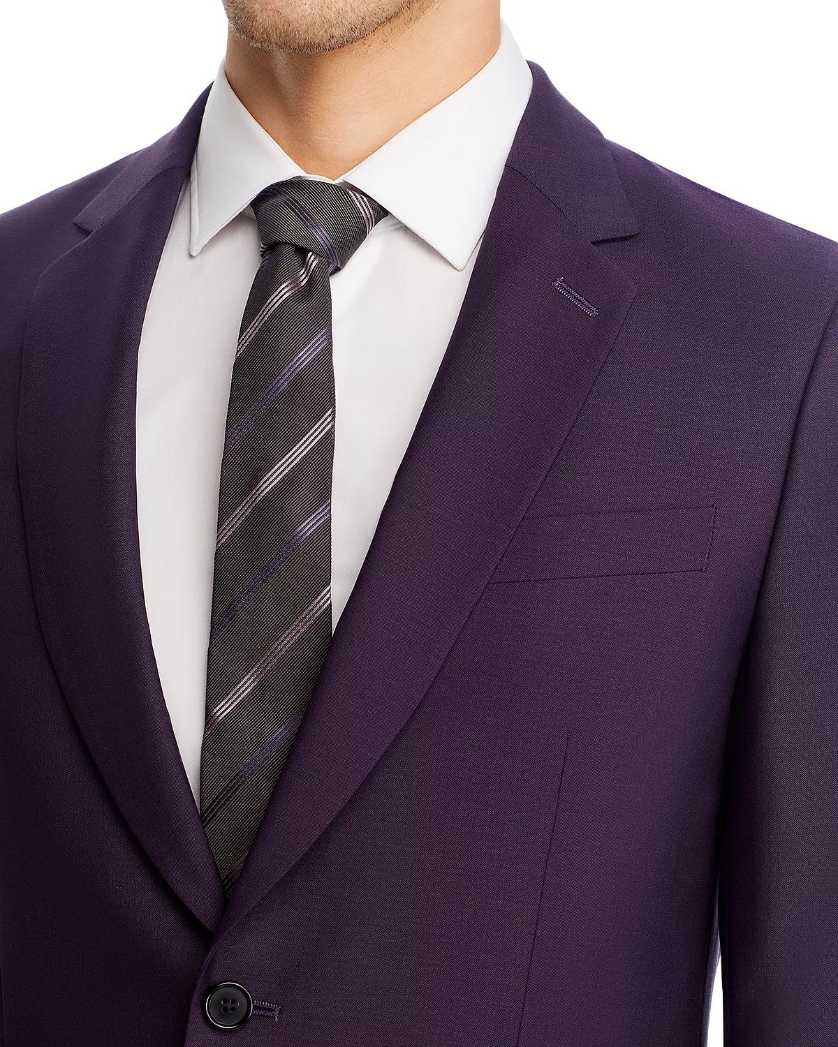 Soho Wool & Mohair Extra Slim Fit Suit - 5