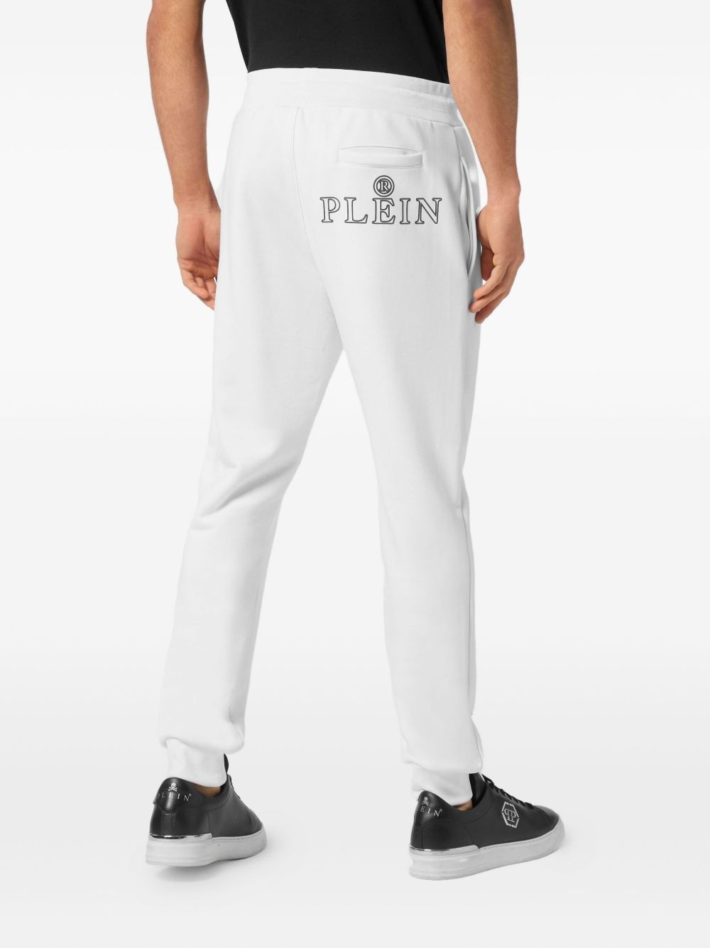 cotton-blend track pants - 4