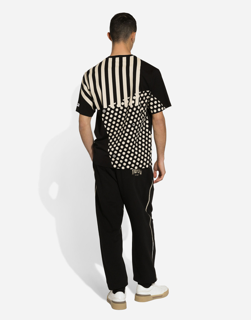 Printed cotton T-shirt with Dolce&Gabbana logo 3