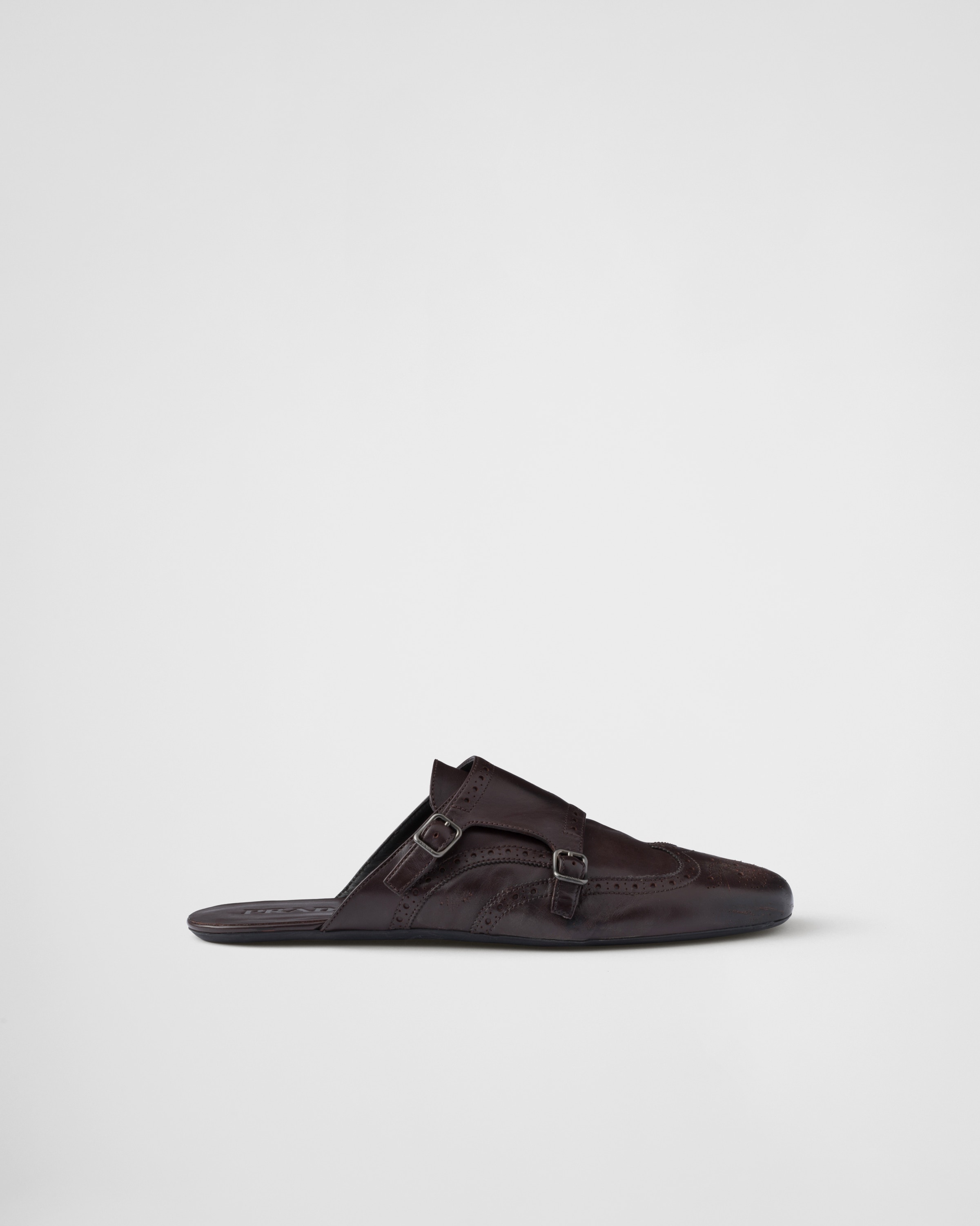 Double monk strap leather mules - 2