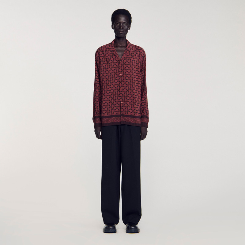 Sandro PRINTED LOOSE-FIT SHIRT outlook