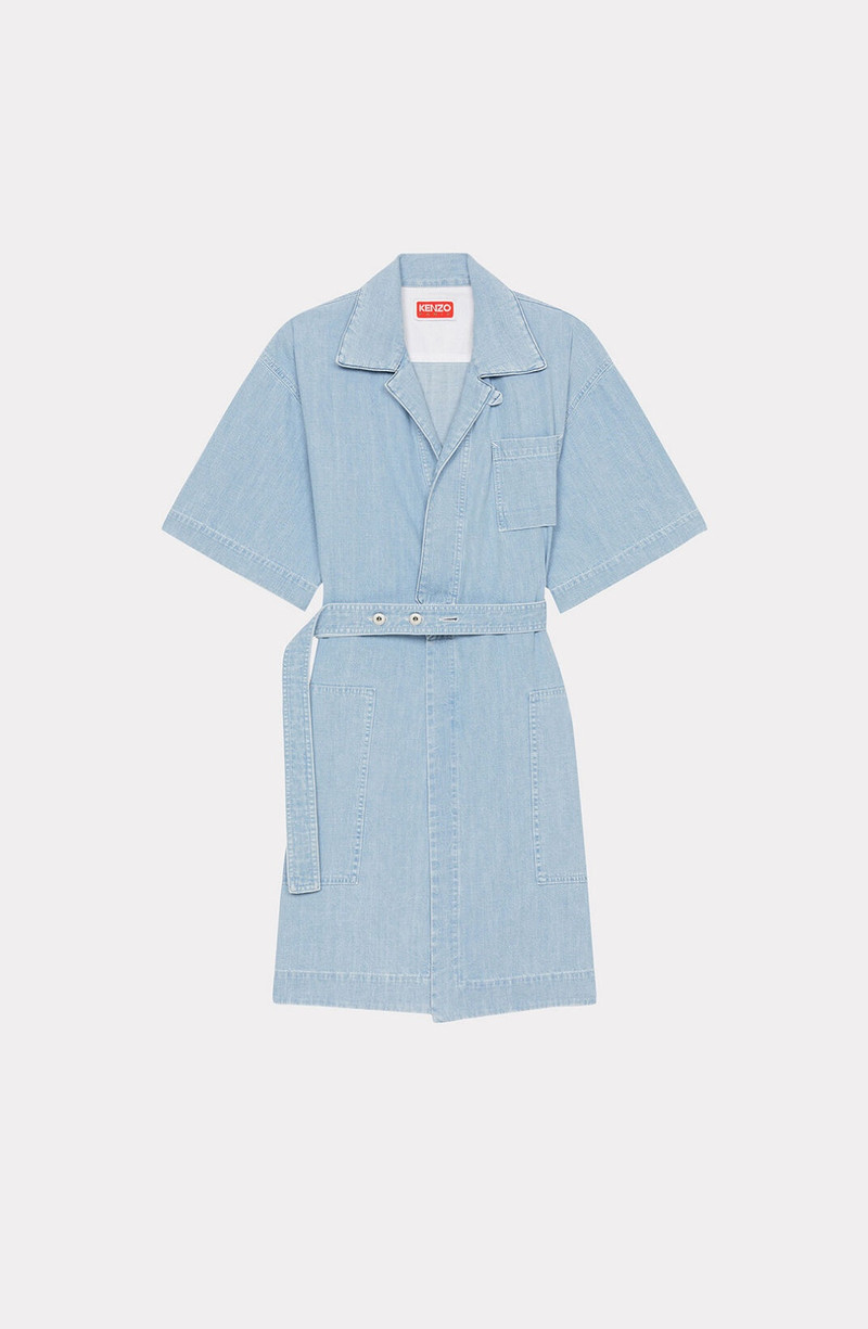 Denim wrap dress - 1