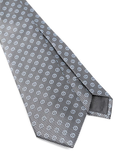 GIORGIO ARMANI pattern-jacquard silk tie outlook