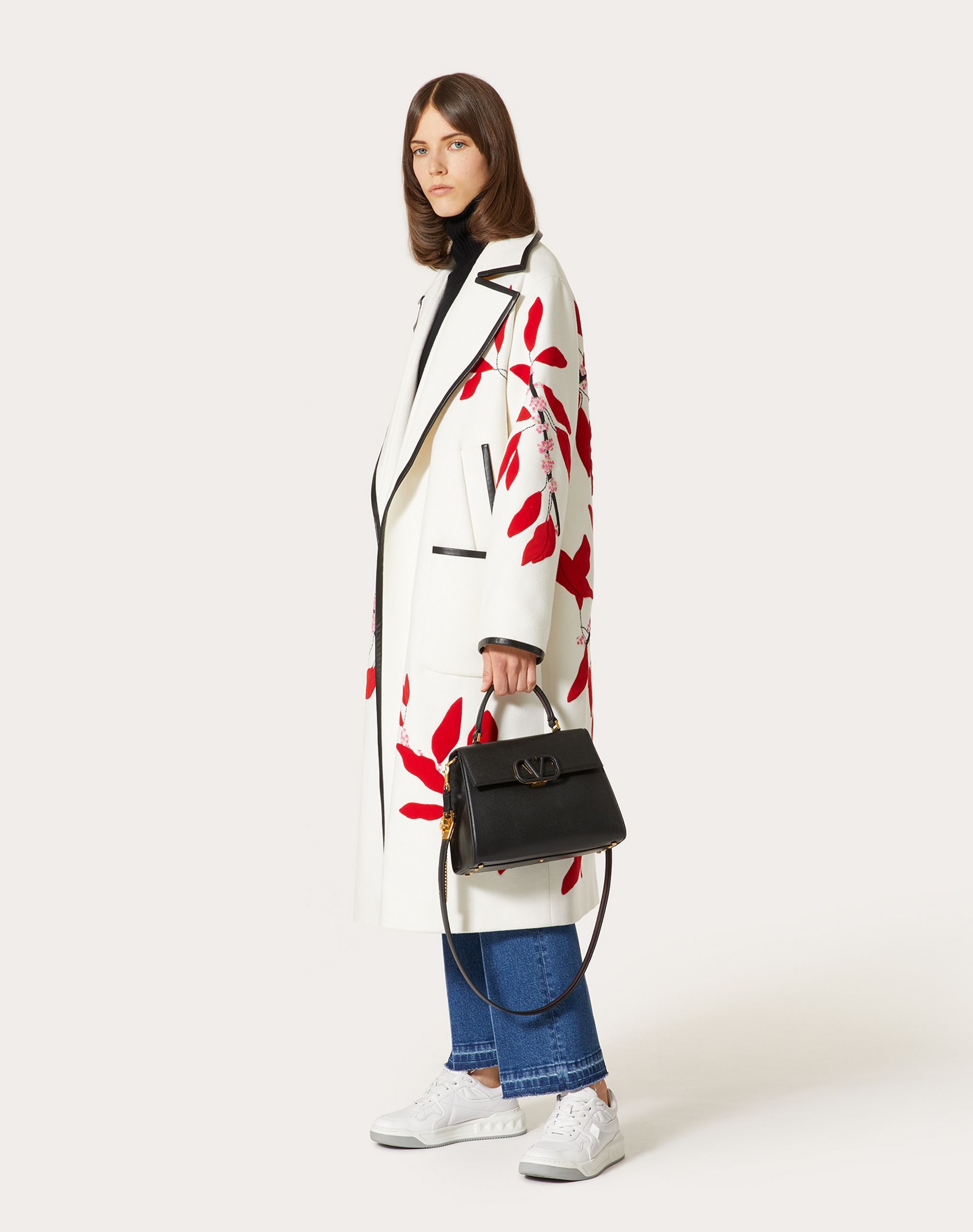 EMBROIDERED COMPACT DRAP COAT - 2