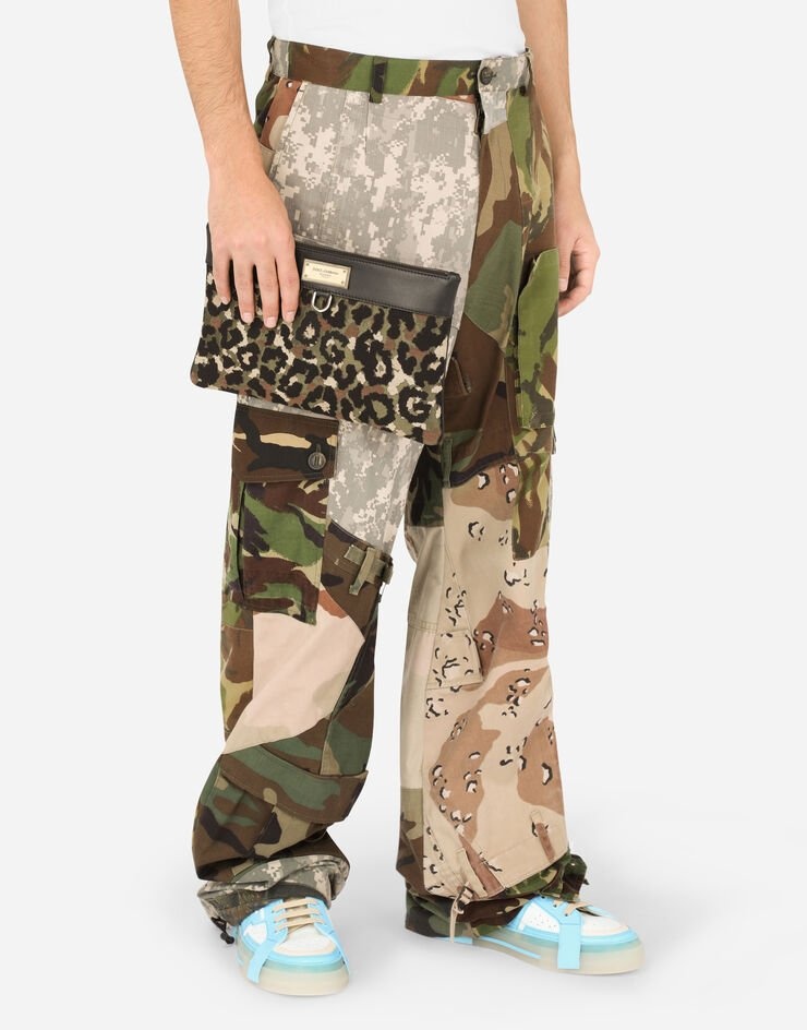 Camouflage jacquard clutch - 2