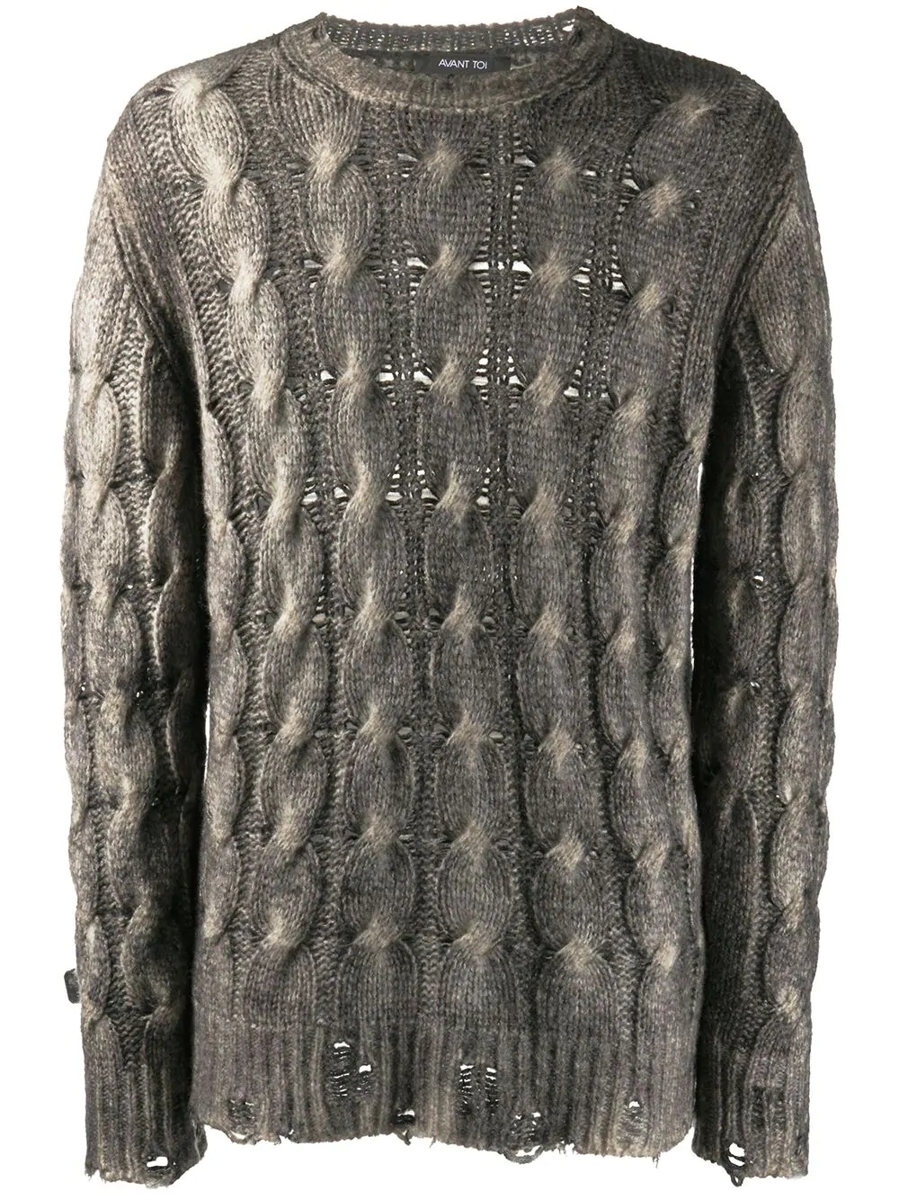 cable-knit jumper - 1