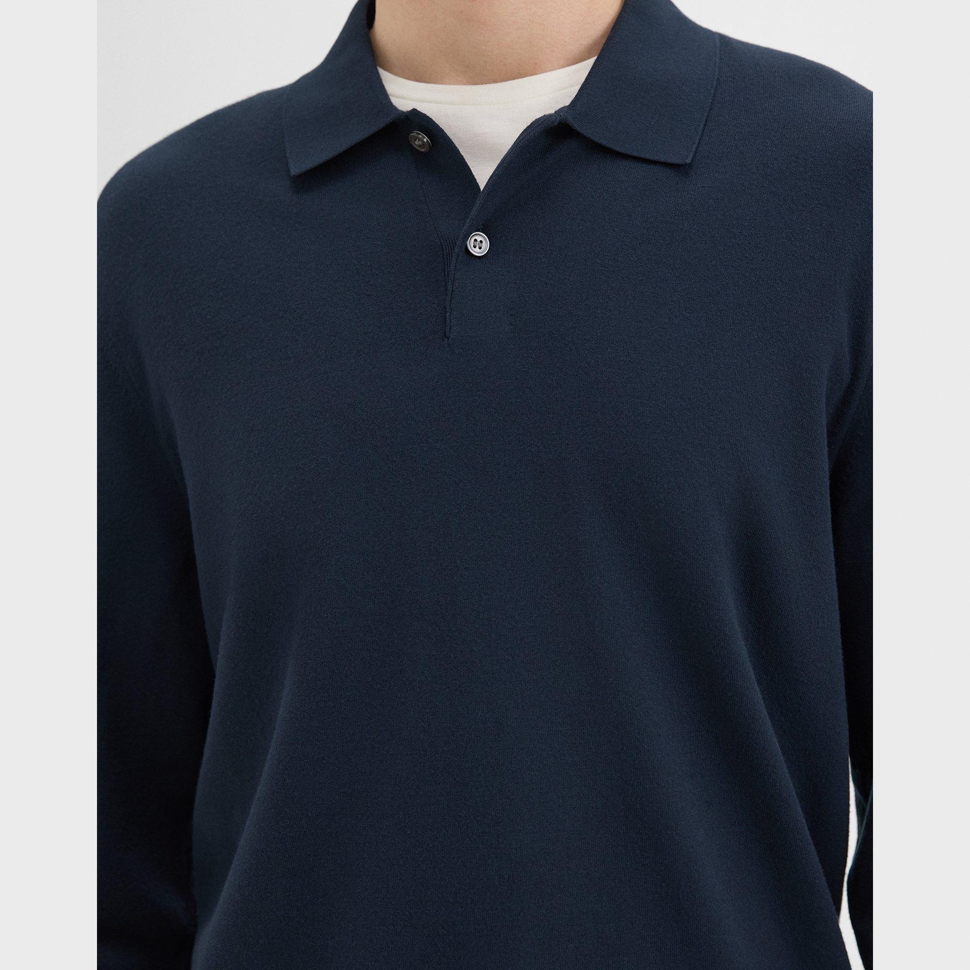 Goris Long-Sleeve Polo Shirt in Light Bilen - 5