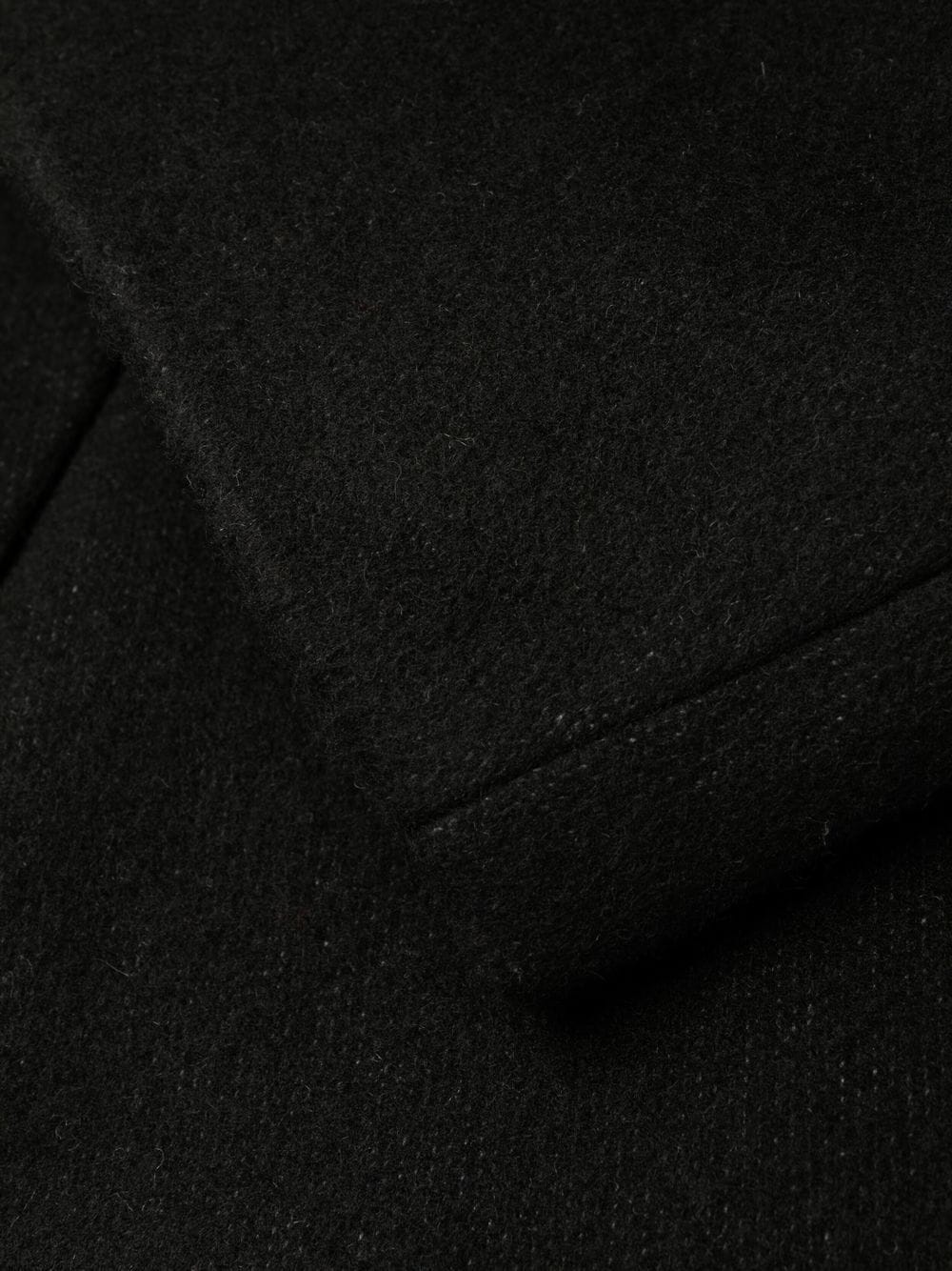 intarsia-graffiti logo single-breasted coat - 7