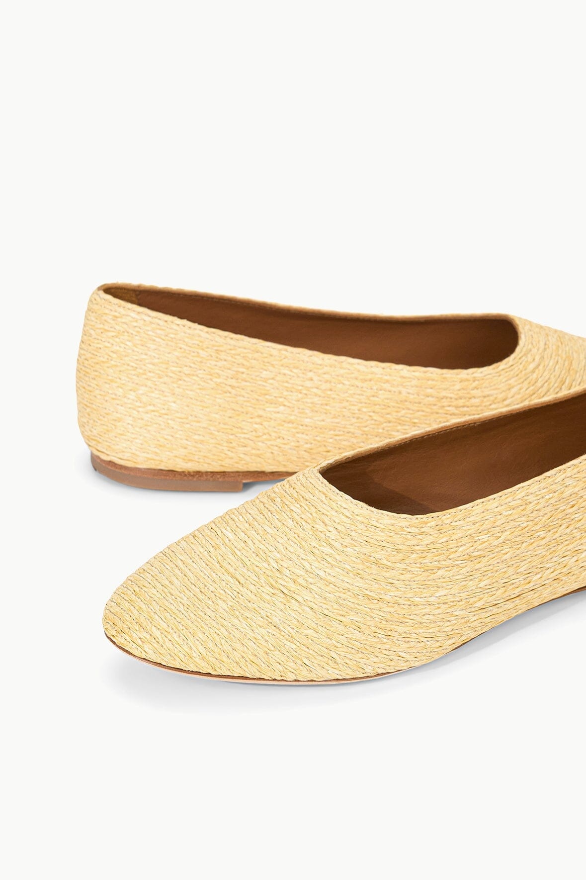 STAUD ALBA BALLET FLAT NATURAL RAFFIA - 5