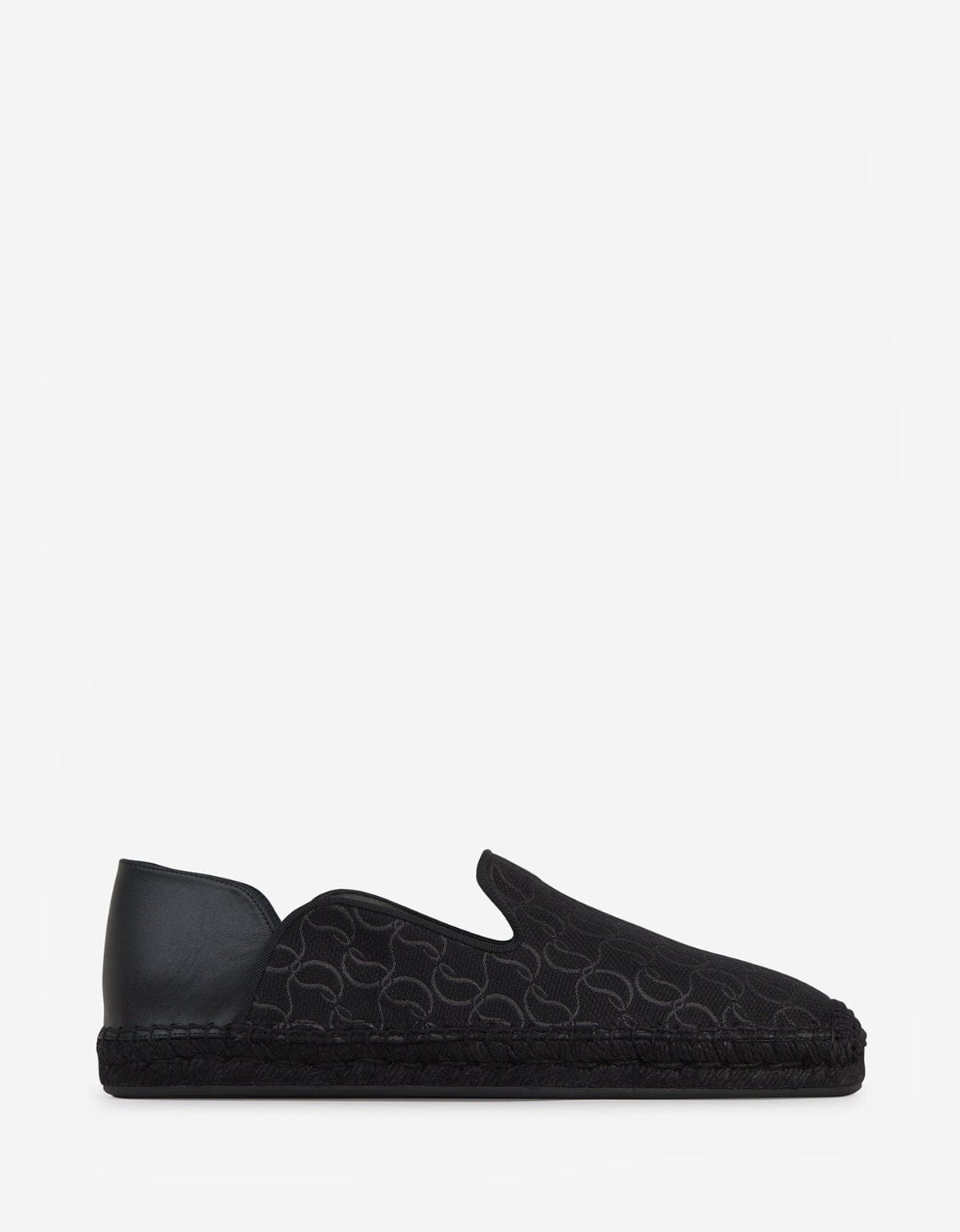 Christian Louboutin Espadon CL Jacquard Black Espadrilles - 2
