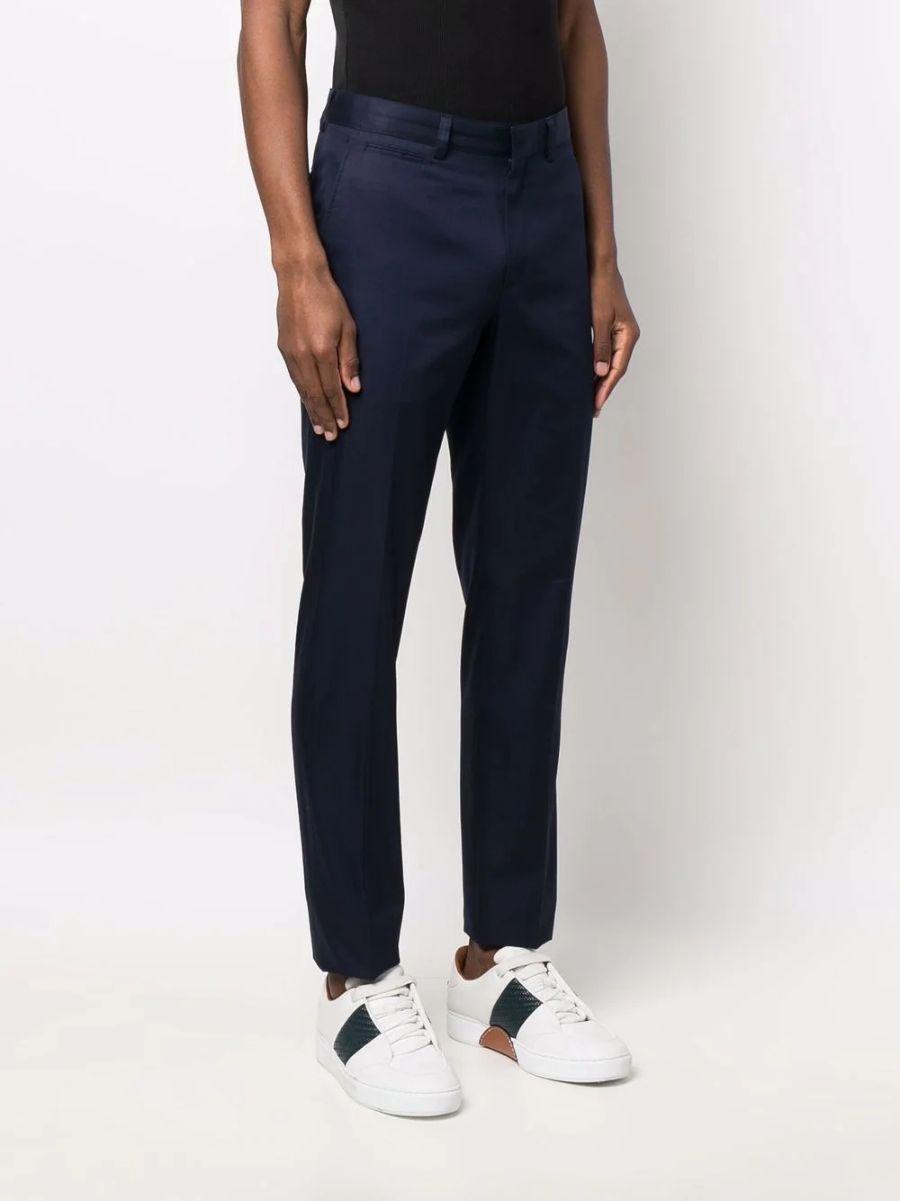 tailored-cut cotton trousers - 3