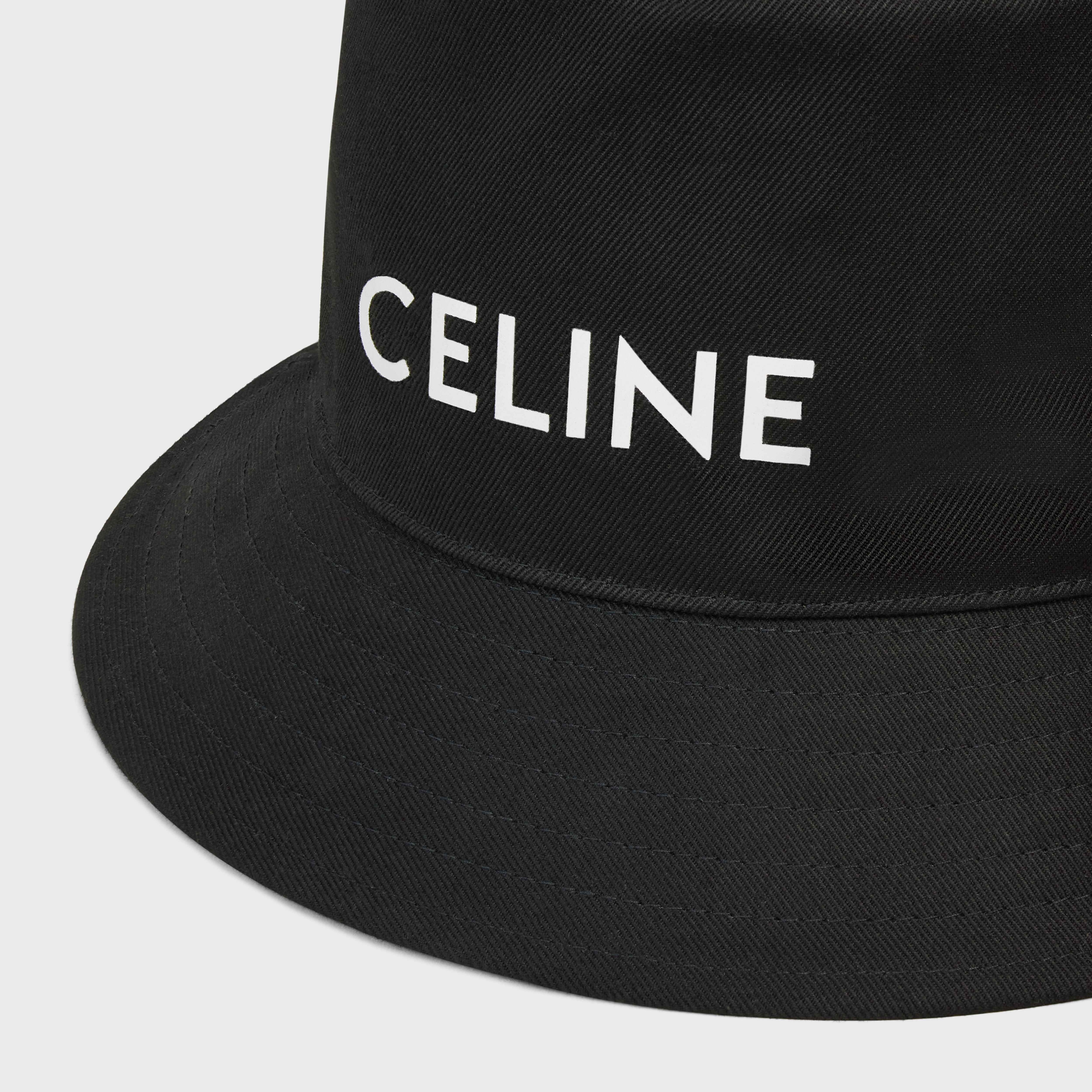 CELINE CELINE BUCKET HAT IN GABARDINE COTTON