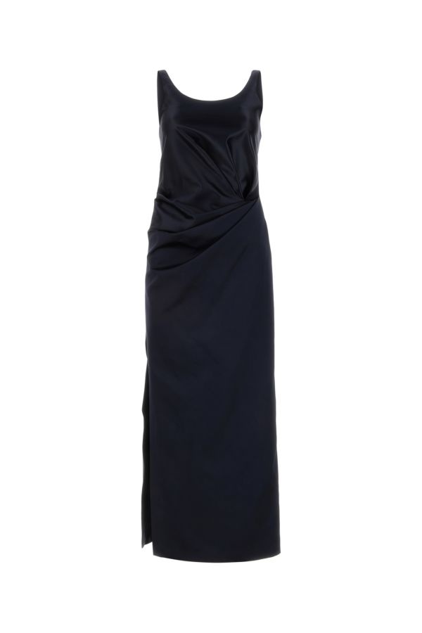 ワンピース FENDI Midnight Blue Satin Dress FENDI Fendi Woman Midnight Blue Satin Dress | luosophy
