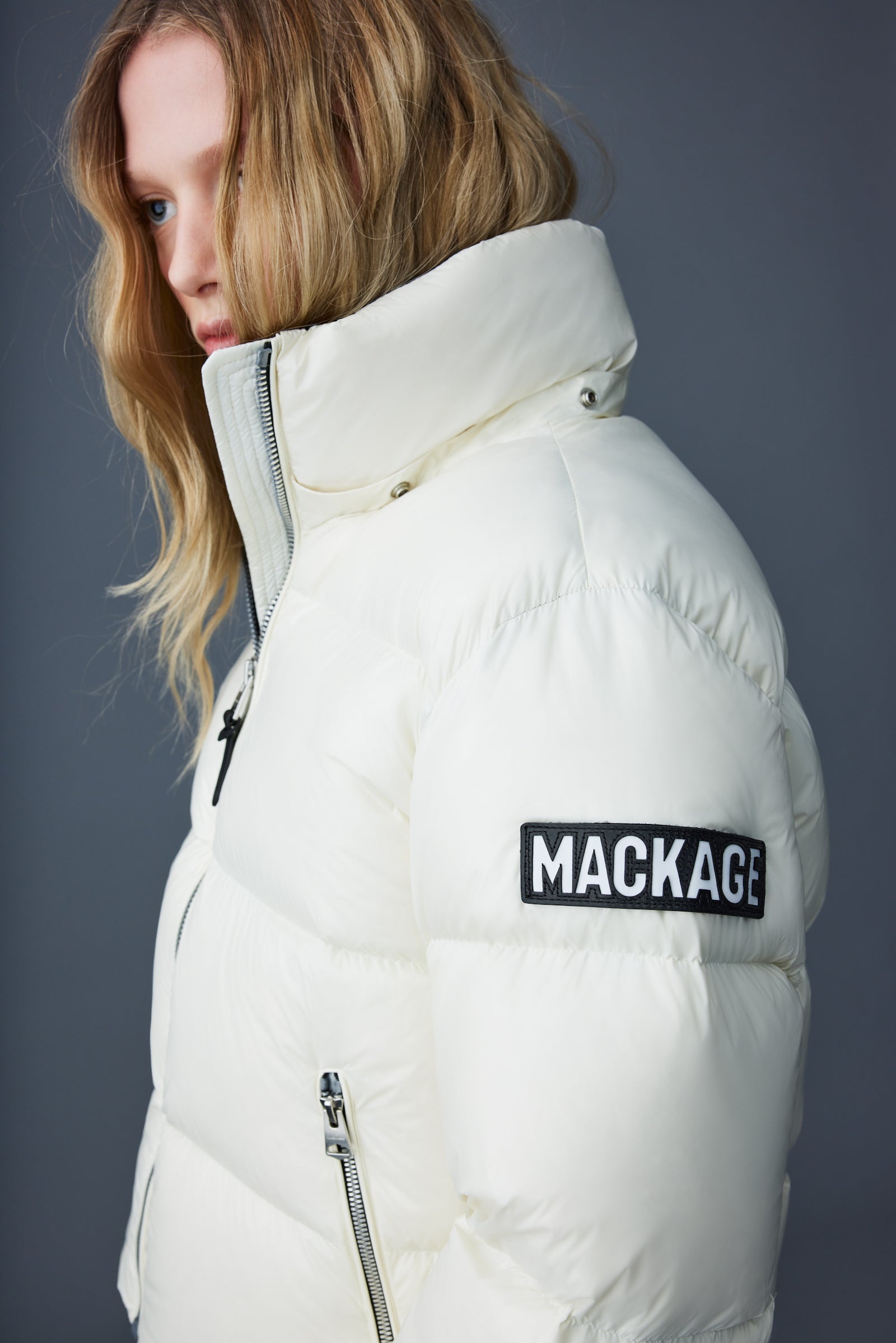 EVIE lustrous light down jacket with hood   for ladies - 5