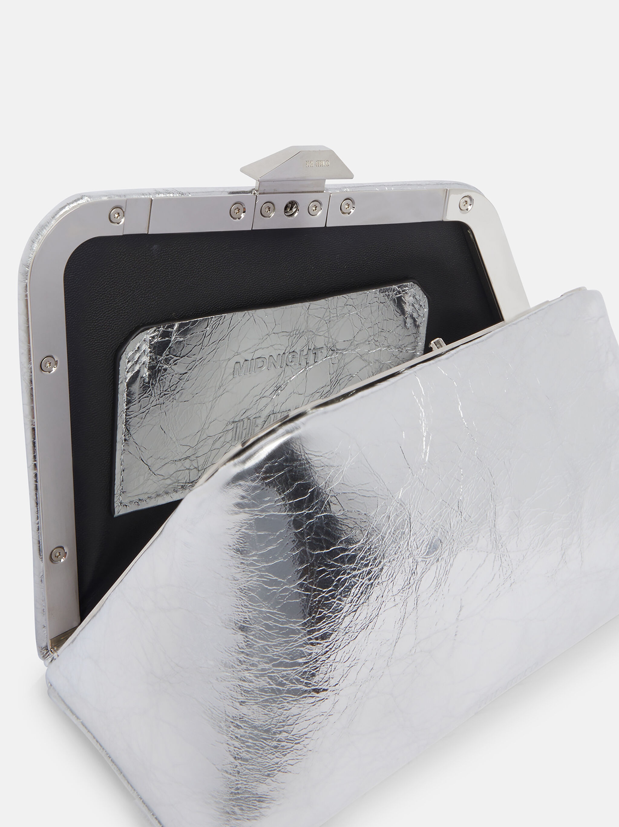 ''MIDNIGHT'' SILVER MINI CLUTCH - 4