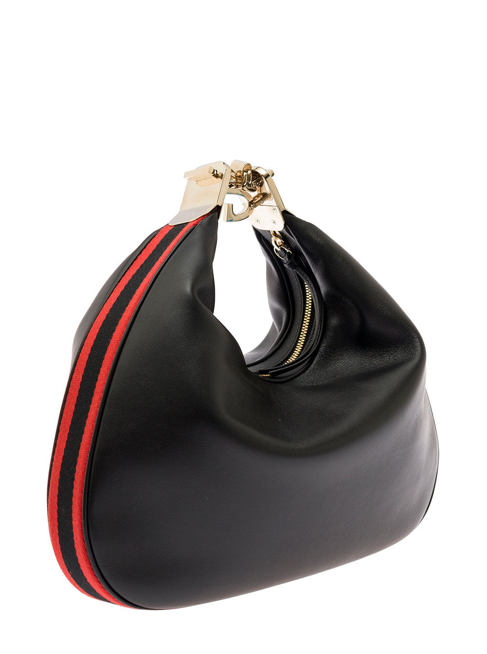 Gucci Women 'Large Attache' Black Crossbody Bag With G Hook Closure In Leather Man - 2