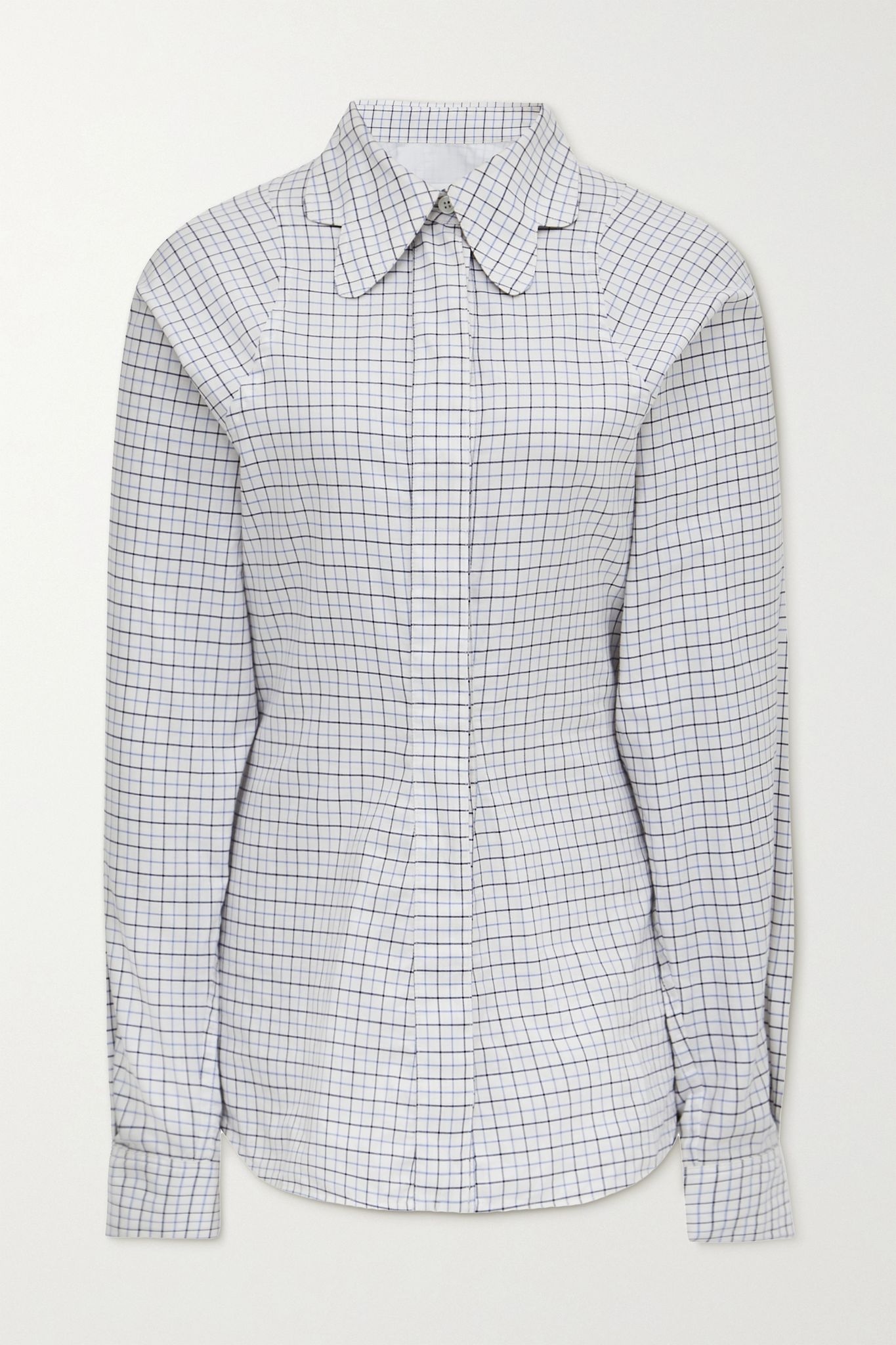 Checked cotton shirt - 1