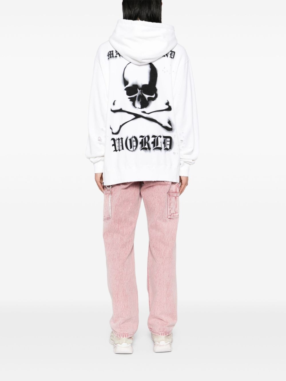logo print hoodie - 4