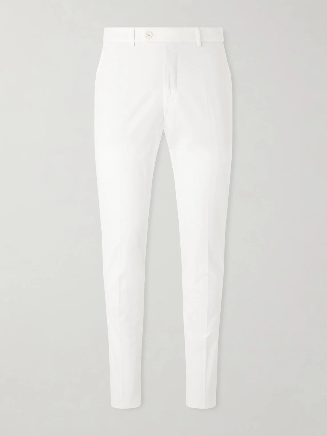Tapered Stretch-Cotton Trousers - 1